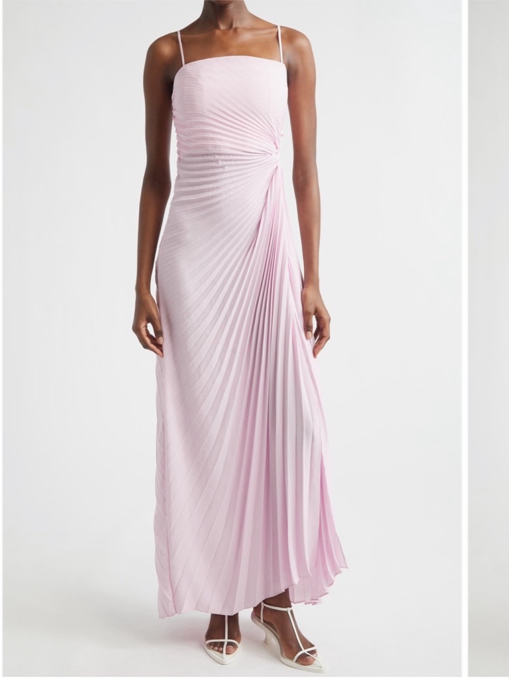 ✨NEW✨ A.L.C. Layla Strapless Pleated Gown Maxi Dress in Wisteria Pink
